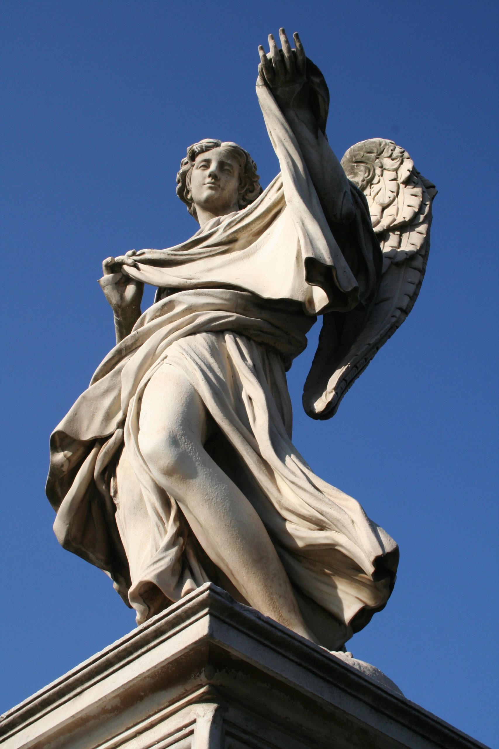 2007, Cosimo Fancelli, Angel with the Sudarium (Veronica's Veil)  Ponte Sant'Angelo, Rome, Italy
